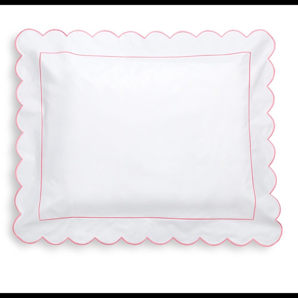 Matouk Euro sham, butterfield coral